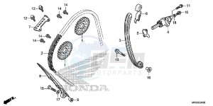 CBR1000SAG CBR1000 ED drawing CAM CHAIN/ TENSIONER