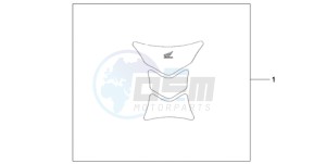 CBR1000RA9 UK - (E / ABS) drawing TANK PAD