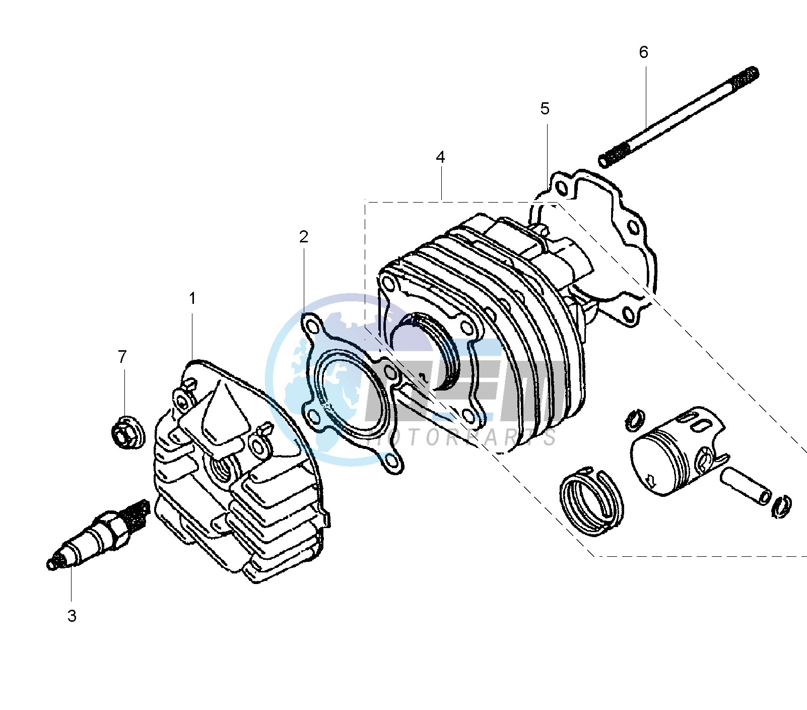 CYLINDER AND HEAD