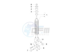 Fly 150 4T 3V ie (APAC) drawing Rear suspension - Shock absorber/s