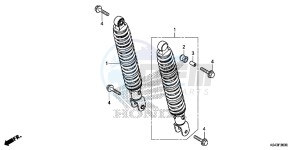 NSS300AD Forza E drawing REAR CUSHION