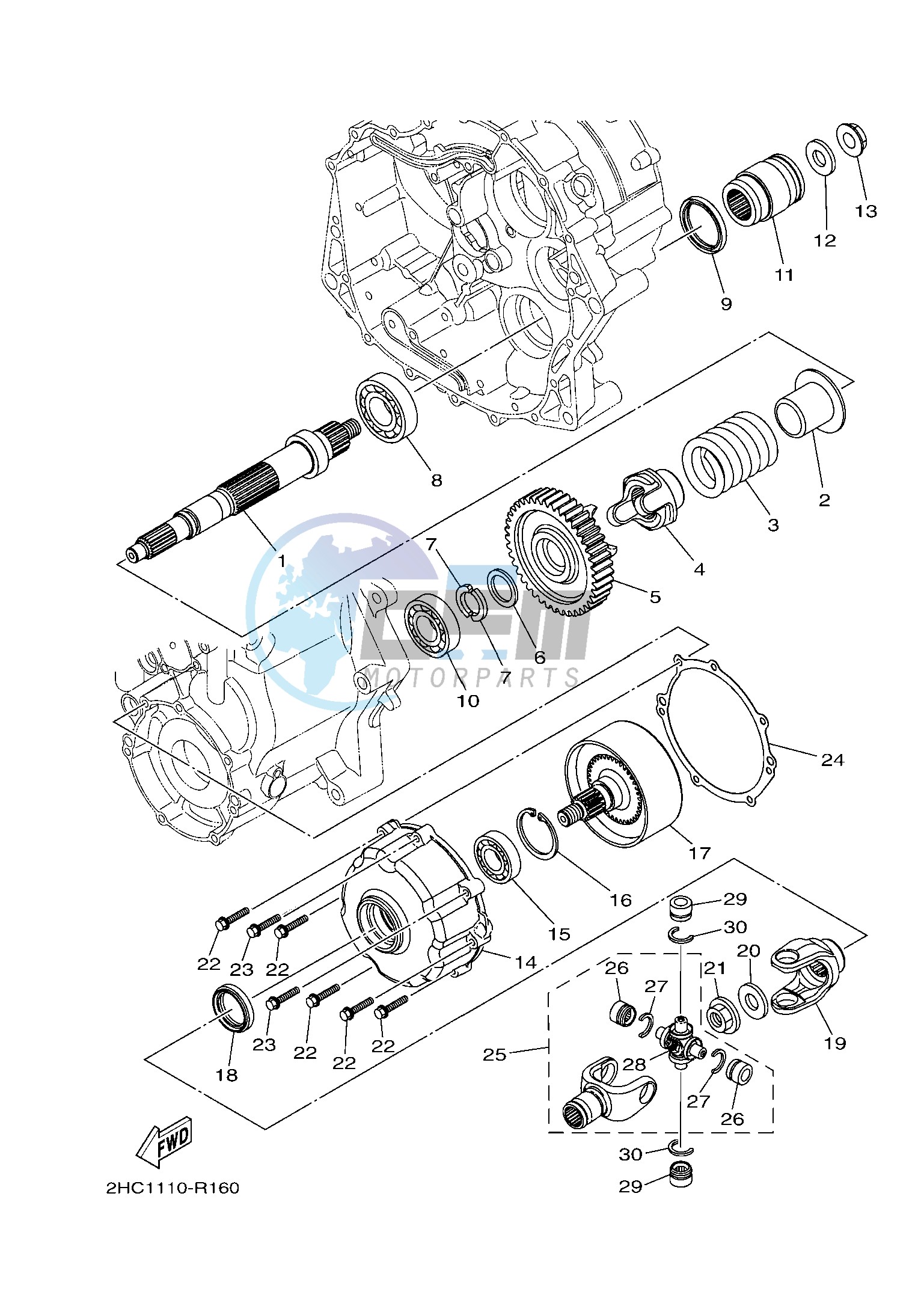 MIDDLE DRIVE GEAR