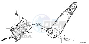 NC700SC drawing REAR FENDER