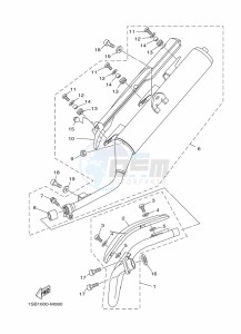 XTZ125E XTZ125 (1SBM) drawing EXHAUST