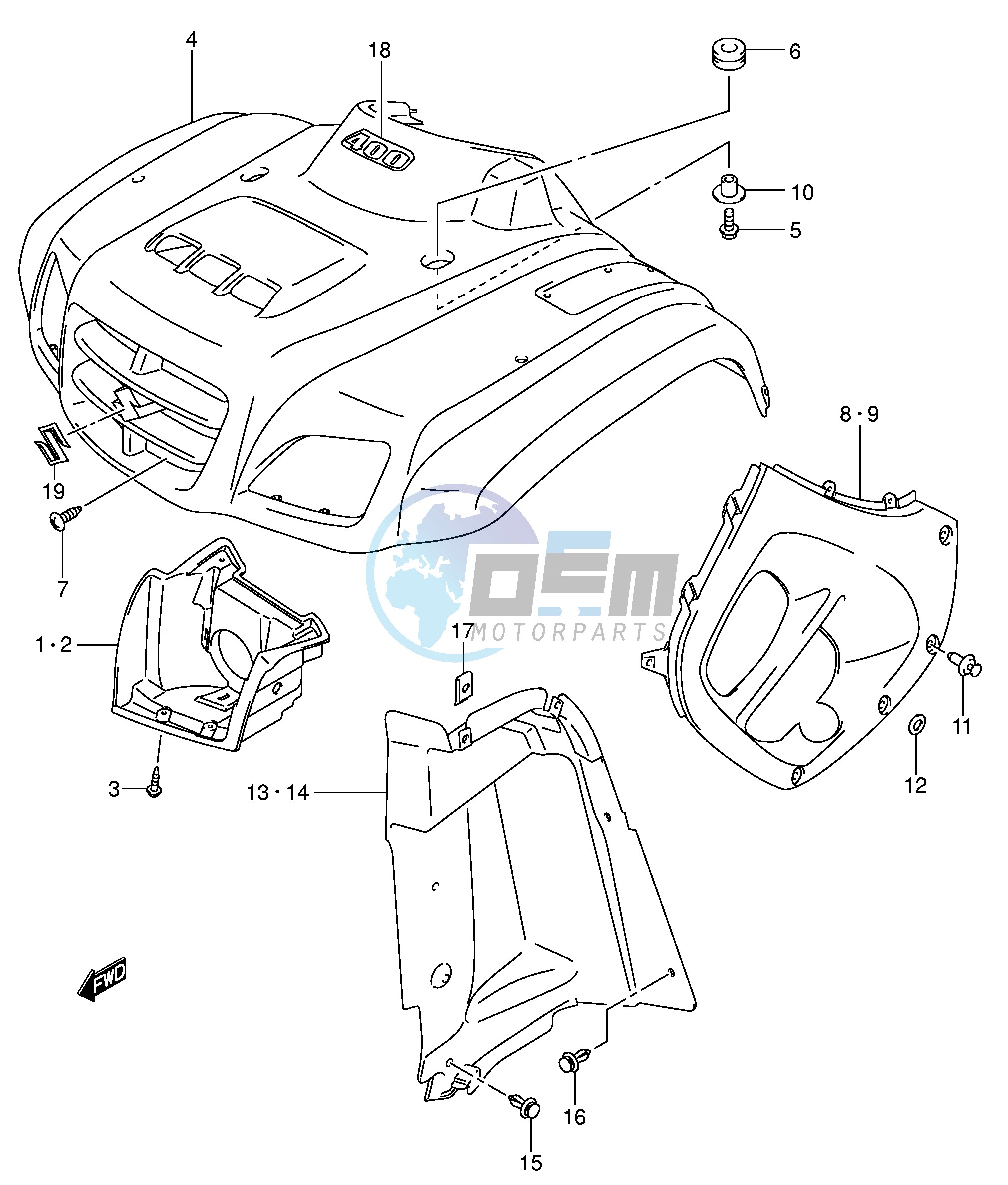 FRONT FENDER (MODEL K5 K6 K7)