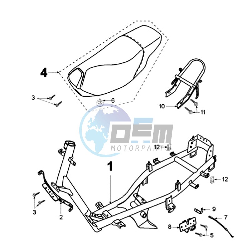 FRAME AND SADDLE