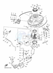 MT-03 MTN320-A (B6W4) drawing FUEL TANK