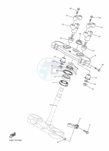 WR250F (2GBM) drawing STEERING