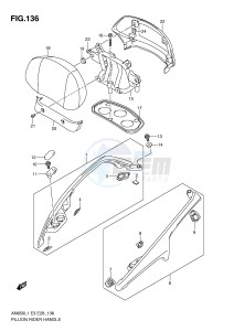 AN650 (E3-E28) Burgman drawing PILLION RIDER HANDLE (AN650AL1 E33)