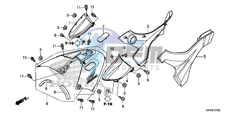 SIDE COVER/TANK COVER