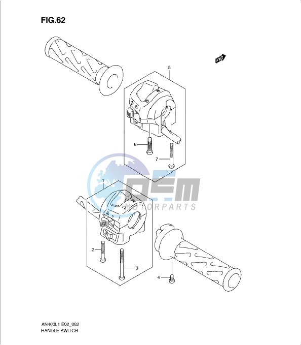 HANDLE SWITCH (AN400AL1 E19)