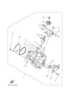 YXE700E YXE70WPHH (2MBG) drawing THROTTLE BODY ASSY 1