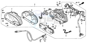 FES150 125 PANTHEON drawing SPEEDOMETER