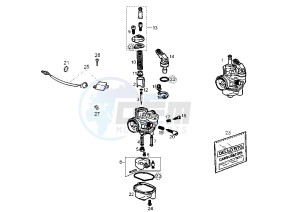 SENDA SM DRD RACING LTD - 50 cc drawing CARBURETOR