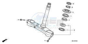 CBR1000RA9 UK - (E / ABS MKH) drawing STEERING STEM