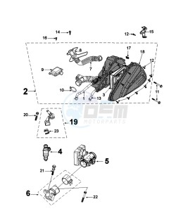 TWEET 125 YO N drawing INJECTION SYSTEM