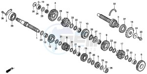 CBR900RR FIRE BLADE drawing TRANSMISSION