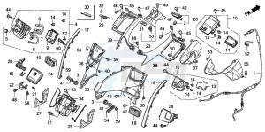 GL1800 drawing SHELTER (GL18007/8) (AIRBAG)