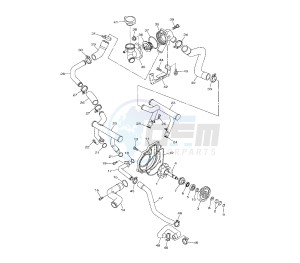 V-MAX 1700 drawing WATER PUMP