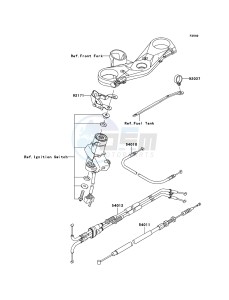 NINJA ZX-10R ZX1000D6F FR GB XX (EU ME A(FRICA) drawing Cables