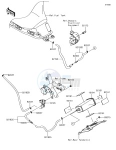 NINJA 650 EX650KJFA XX (EU ME A(FRICA) drawing Fuel Evaporative System