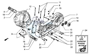 Hexagon 250 GT (5791881) 5791881 drawing Crankcase