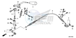 TRX680FAE TRX680 Europe Direct - (ED) drawing SELECT LEVER