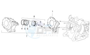 Sport City Street 125 4t 4v e3 drawing Cylinder