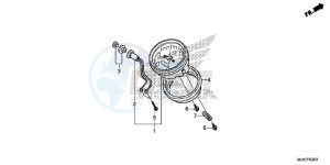 VT750C2SE Shadow - VT750C2S-E UK - (E) drawing METER (VT750CS/ C2B/ C2S/ C)