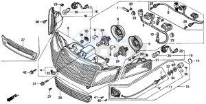 GL1500SE GOLDWING SE drawing HEADLIGHT