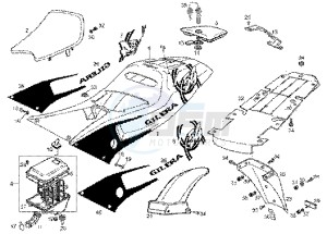 GPR 50 drawing Saddle - front fender