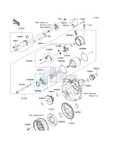 KLX 140 B (KLX140L MONSTER ENERGY) (B8F-B9FA) B9F drawing STARTER MOTOR