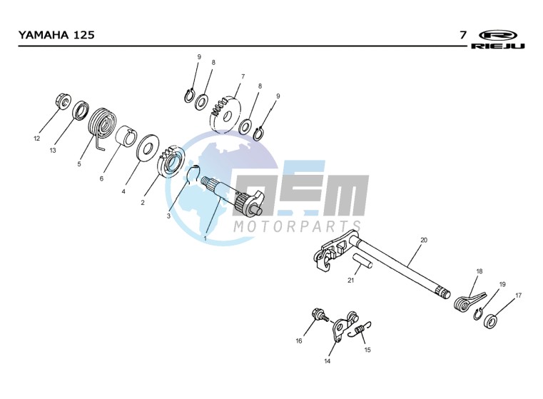 KICKSTART SHAFT  EURO2