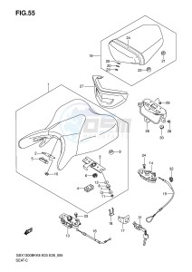 GSX1300BK (E3-E28) drawing SEAT