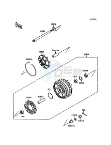 VN 1500 C [VULCAN 1500 L] (C3-C4) [VULCAN 1500 L] drawing REAR WHEEL_CHAIN