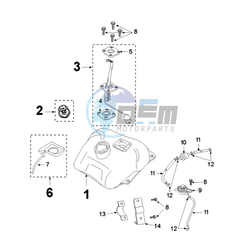 TANK AND FUEL PUMP