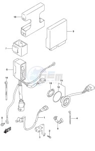 DF 40A drawing PTT Switch/Engine Control Unit