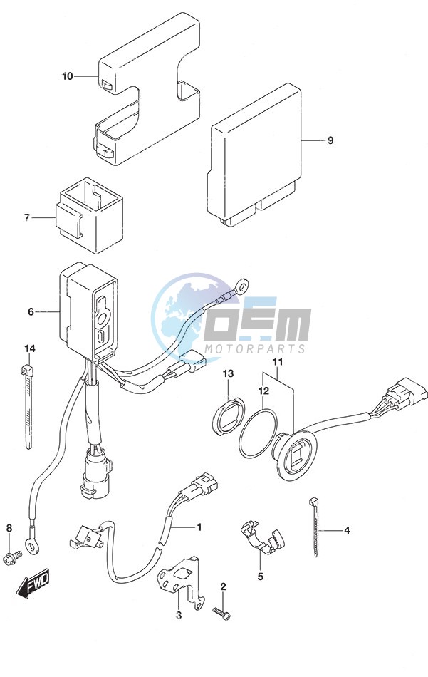 PTT Switch/Engine Control Unit