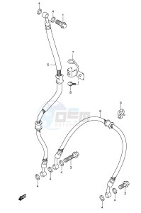 GSX-R1000 (E2) drawing FRONT BRAKE HOSE