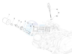 GTS 125 E4 ABS 4T SUPER (EMEA) drawing Flywheel magneto cover - Oil filter