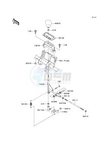 KVF 750 E [BRUTE FORCE 750 4X4I NRA OUTDOORS] (E8F-E9FA) E9F drawing CONTROL