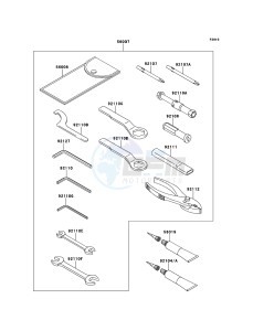 VERSYS_ABS KLE650DDF XX (EU ME A(FRICA) drawing Owner's Tools