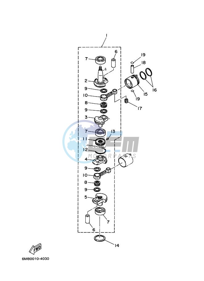 CRANKSHAFT--PISTON