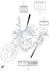 GZ250 (K2) drawing LABEL (MODEL K3)