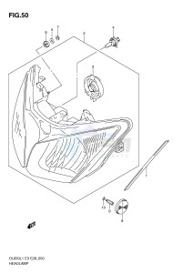 DL650 (E3) V-Strom drawing HEADLAMP