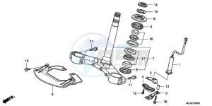 GL18009 France - (F / AB CMF NAV) drawing STEERING STEM