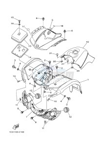 YFM125A YFM125GD GRIZZLY 125 (1PY5 1PY6) drawing FRONT FENDER