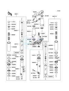 VN900_CLASSIC VN900B7F GB XX (EU ME A(FRICA) drawing Front Fork(JKAVN2B1 7A015509-)