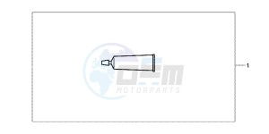 CBR500RAD CBR500R ABS UK - (E) drawing HANDGRIP CEMENT