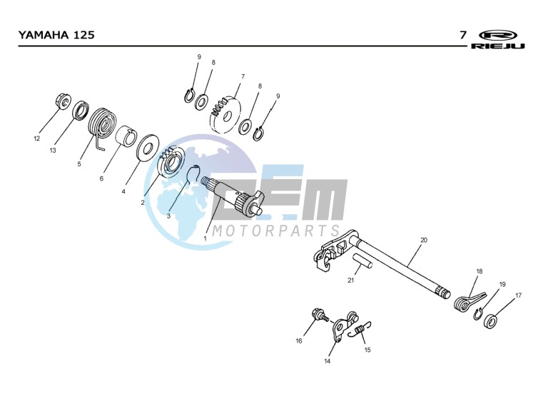 KICKSTART SHAFT  EURO2